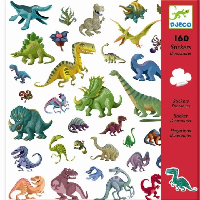 Klistremerker - Dinosaurer, 160 stk.