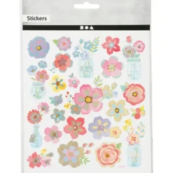 Klistremerker - Vårblomster, 1 ark