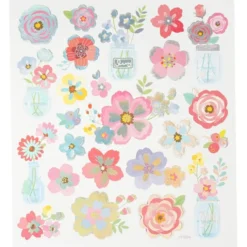 Klistremerker - Vårblomster, 1 ark
