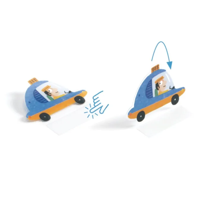 Klistremerkespill 3D - Transport