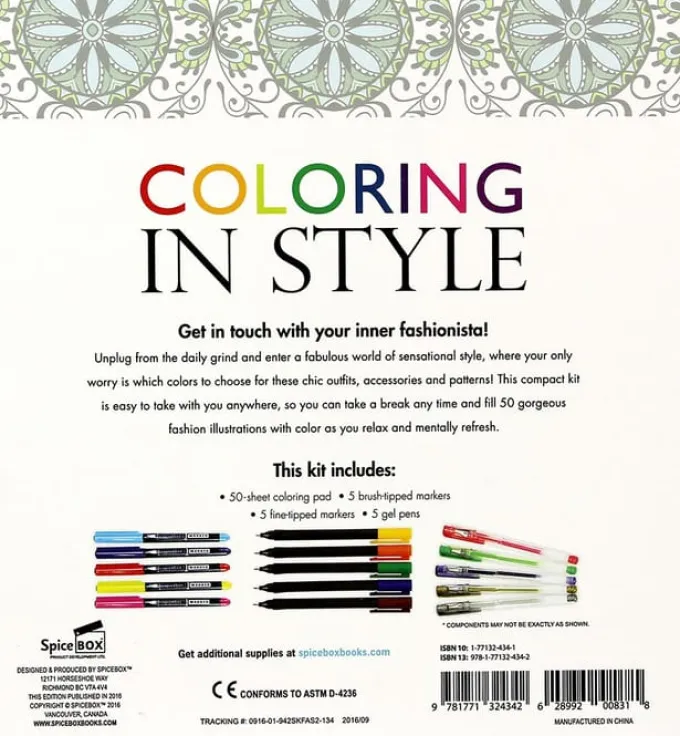 Kreativitetssett - Coloring in Style