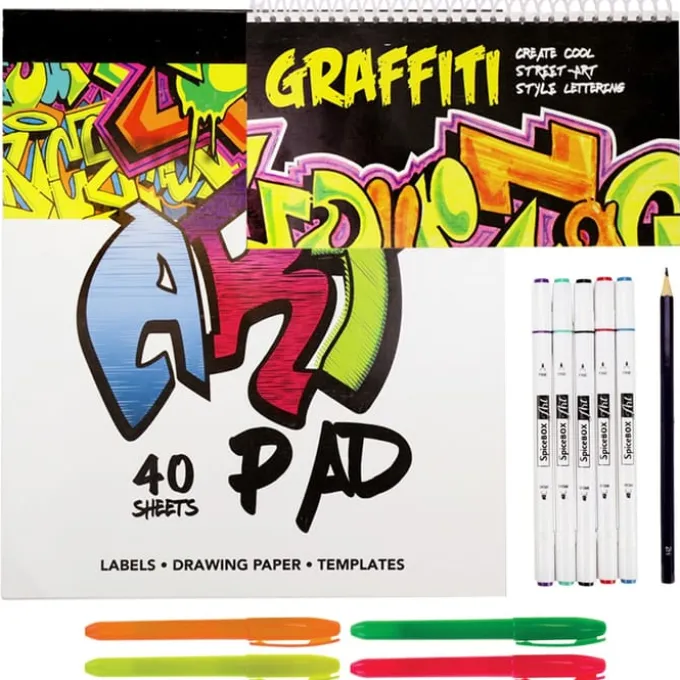 Kreativitetssett - Graffiti