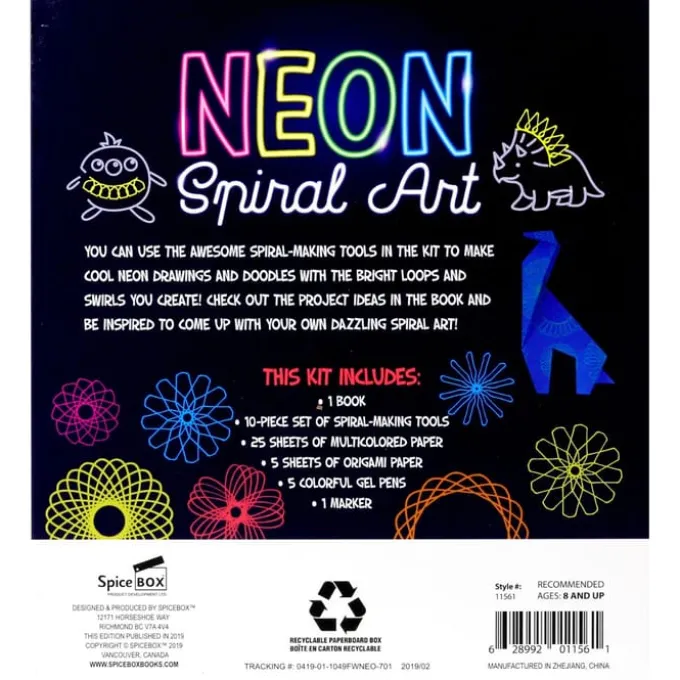 Kreativitetssett - Neon Spiral Art