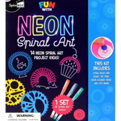 Kreativitetssett - Neon Spiral Art