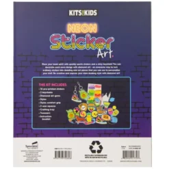 Kreativitetssett - Neon Sticker Art