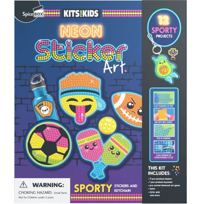 Kreativitetssett - Neon Sticker Art