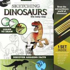 Kreativitetssett - Sketching Dinosaurs