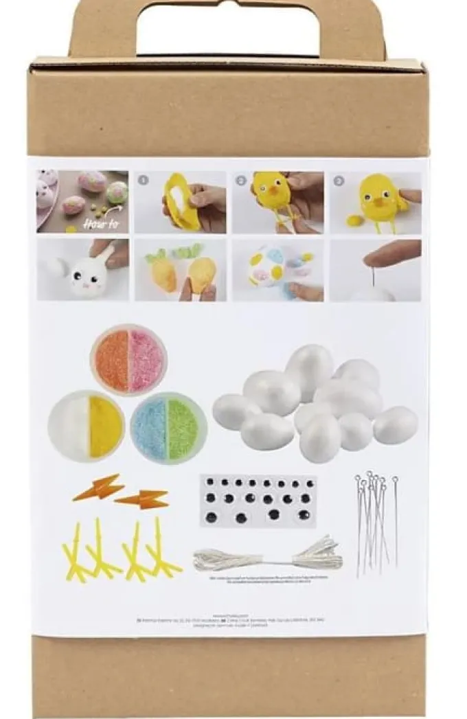Lag påskepynt med Foam Clay
