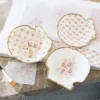 Lag decoupage muslinger, 3 stk.