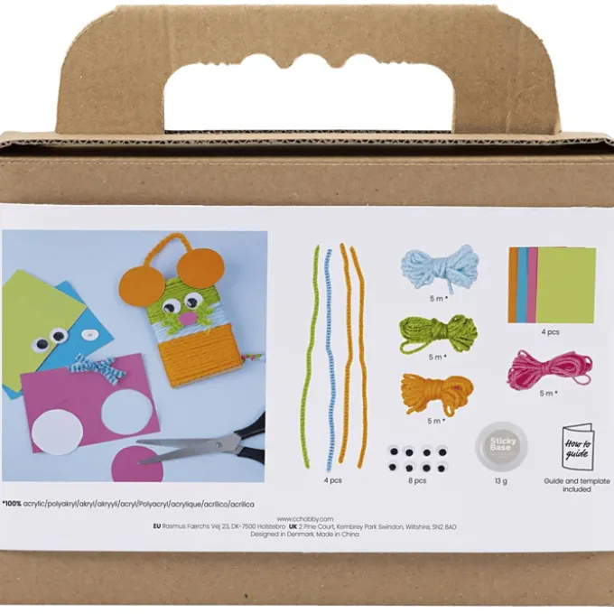 Lag selv dyr i papp og akrylgarn - Ugler og mus
