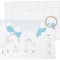 Lag selv julekalender (inkl. motiv), 3 stk