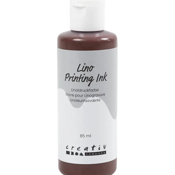 Linoleumsmaling 85 ml. - Brun