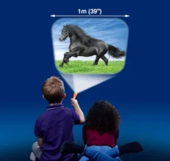 Lommelykt med dias - Hest