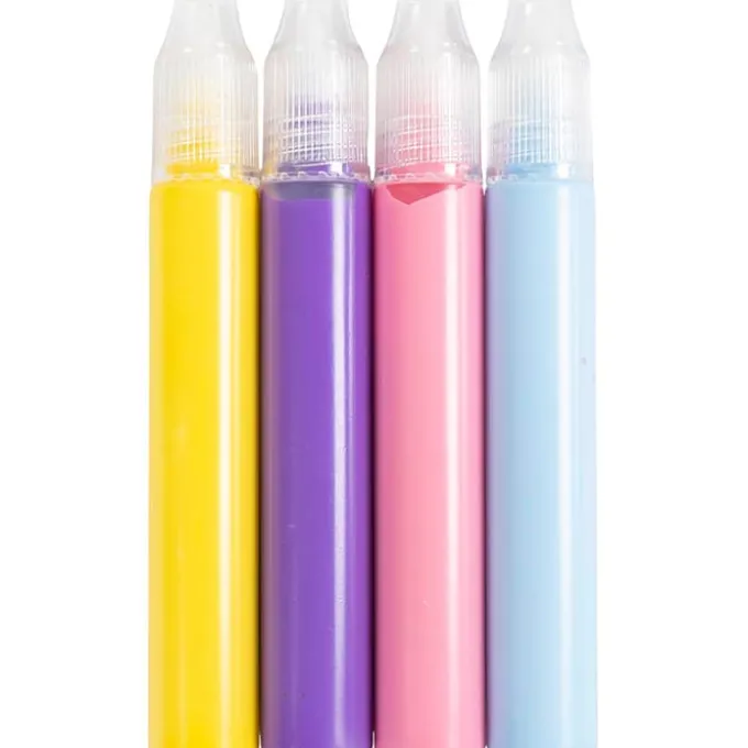 Lyspenn - Blå/rosa/lilla/gul, 4 x 30 ml