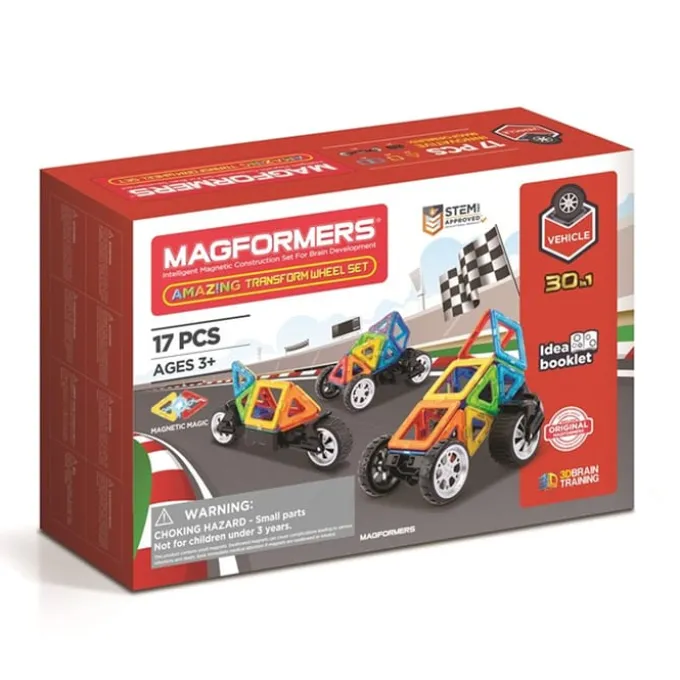 Magformers tøffe biler - 17 deler