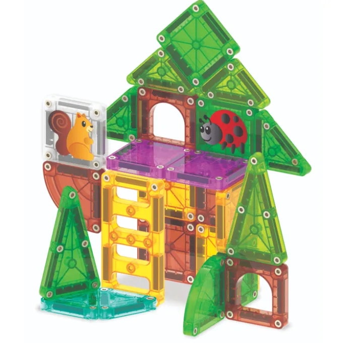 Magna-Tiles | microMAGS Trehytte, 24 stk.