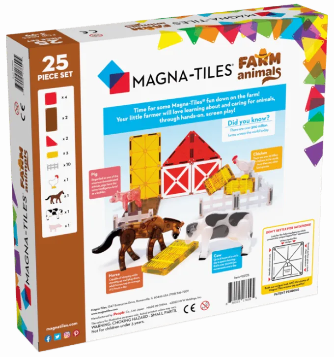 Magna-Tiles | På bondegården, 25 stk