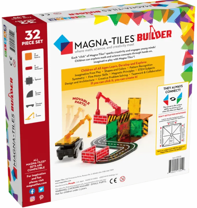 Magna-Tiles | Builder, 32 stk