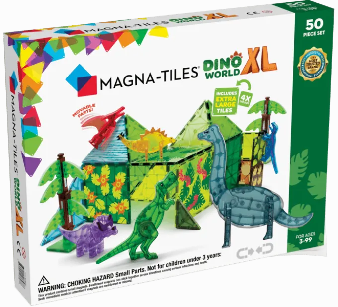 Magna-Tiles | Dino World XL, 50 stk