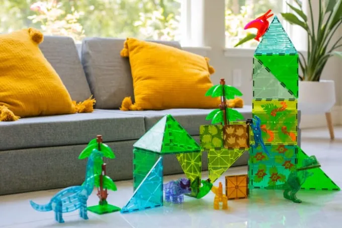Magna-Tiles | Dino World XL, 50 stk