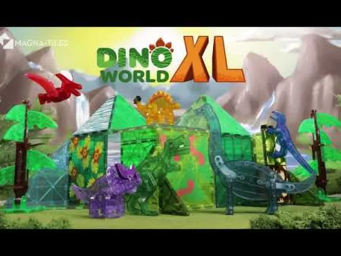 Magna-Tiles | Dino World XL, 50 stk