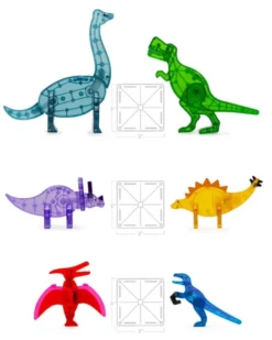 Magna-Tiles | Dino World XL, 50 stk
