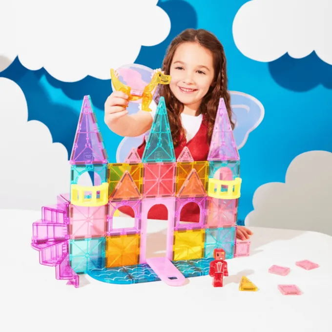Magna-Tiles | Eventyrslott Deluxe, 48 stk