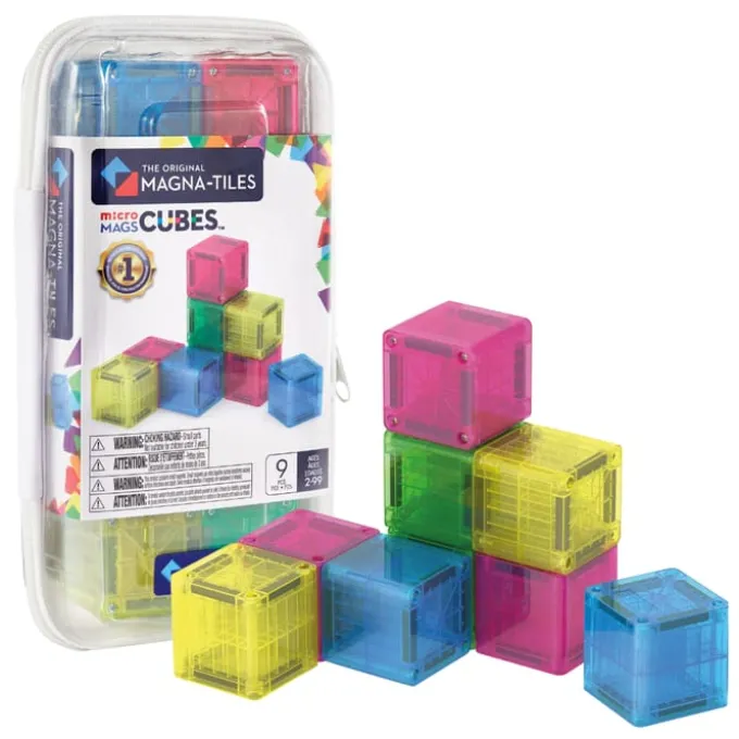Magna-Tiles | microMAGS Cubes, 9 stk.
