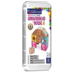 Magna-Tiles | microMAGS Pepperkakehus, 24 stk.