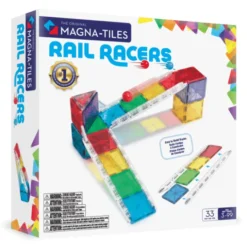 Magna-Tiles | Rail Racers ballbane, 33 deler