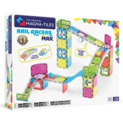 Magna-Tiles | Rail Racers Max kulebane, 80 stk.