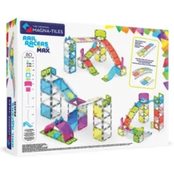 Magna-Tiles | Rail Racers Max kulebane, 80 stk.