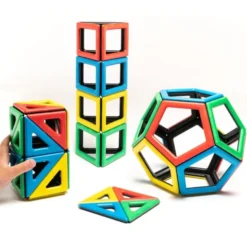 MAG Polydron | Set m. ekstra figurer | 48 deler