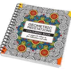 Malebok Mindfulness - Geometrisk, 64 sider