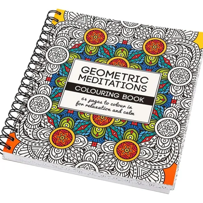 Malebok Mindfulness - Geometrisk, 64 sider