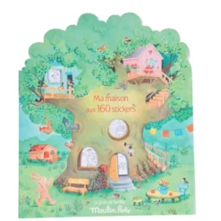 Malebok 20 sider, inkl. 160 klistremerker