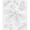 Malerlerret 24 x 30 cm - Smilende sommerfugl