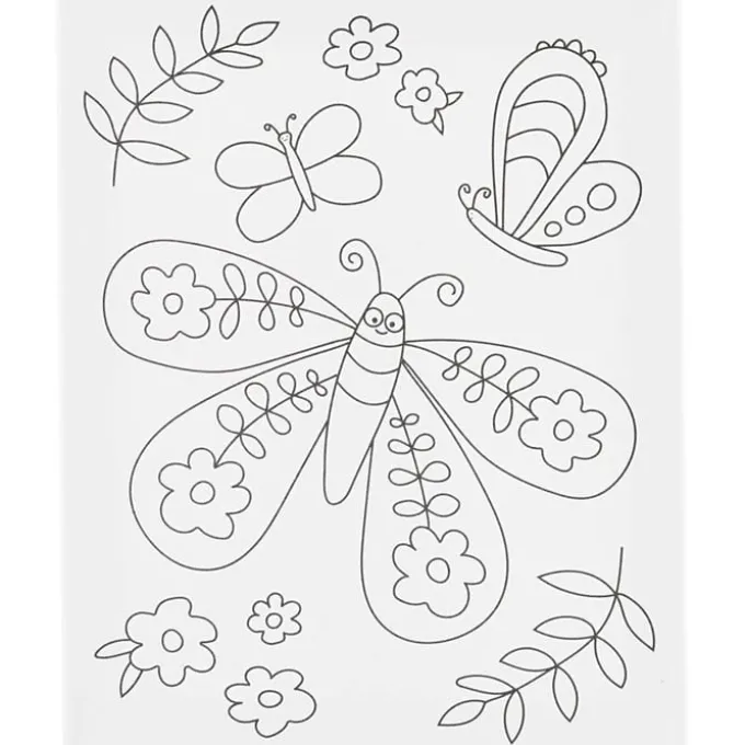 Malerlerret 24 x 30 cm - Smilende sommerfugl