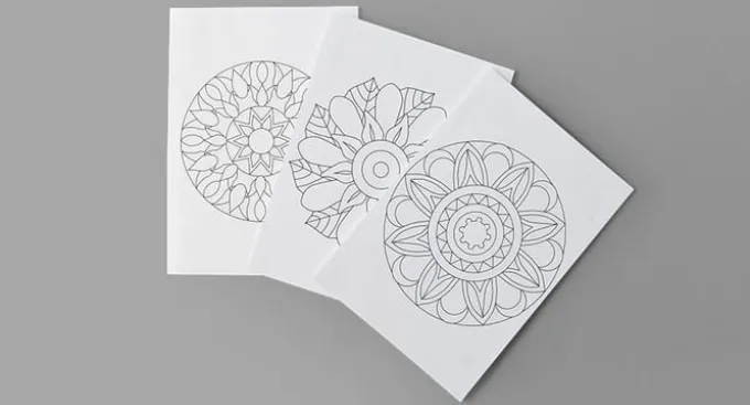 Mandalas malebog - Årstidernes gang 1