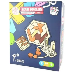 Mensa IQ puslespill - 3-i-1 Brain Bogglers