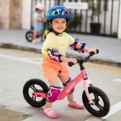 Micro - Sparkesykkel Light, Flamingo (2-4 år)
