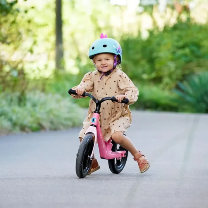 Micro - Sparkesykkel Light, Flamingo (2-4 år)