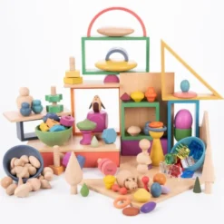Montessori regnbue sett, 84 deler