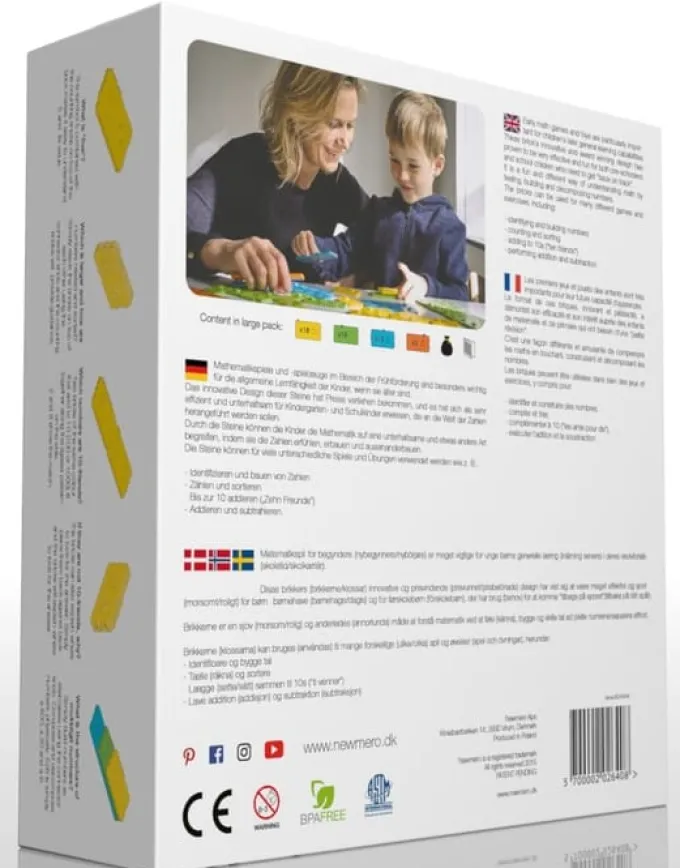 newméro tallbrikker (3-9 år), 57 deler