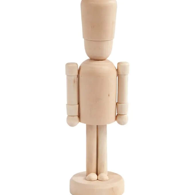 Nøtteknekker i tre - H: 18 cm