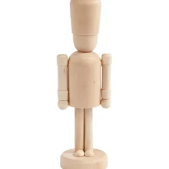 Nøtteknekker i tre - H: 18 cm