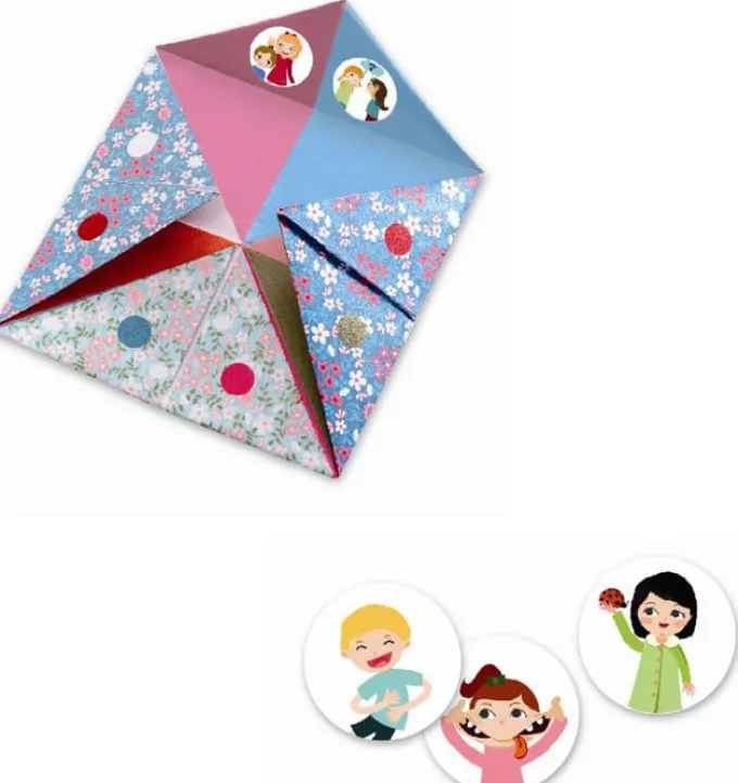 Origami - Spåark i lyse farver