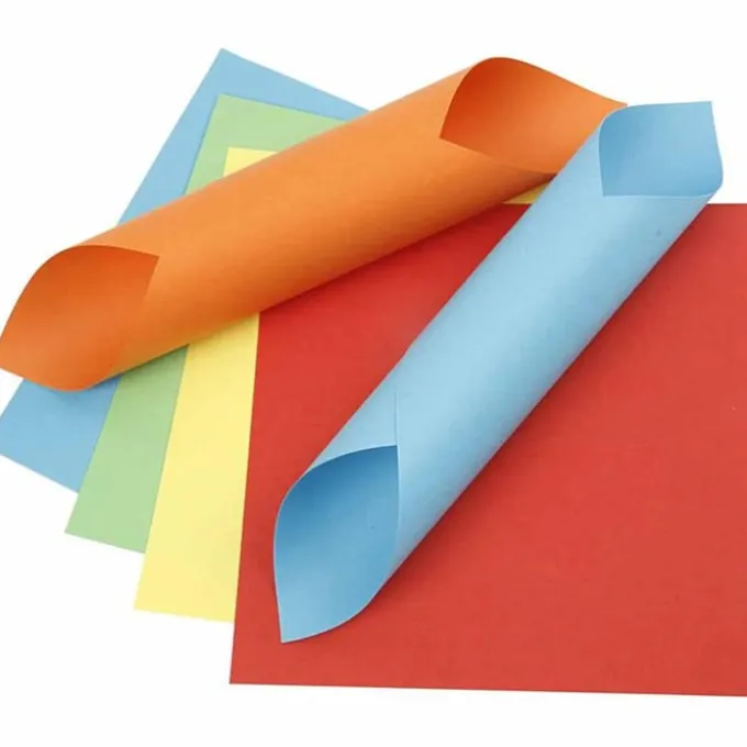 Origami 15 x 15 cm - Basisfarger, 10 ark