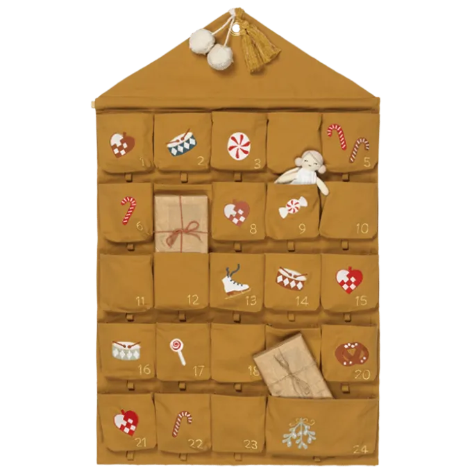 1-24 pakkekalender m. lommer - Nostalgi