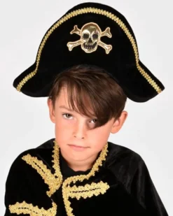 Pirat (kappe + hatt), str. 3-8 år